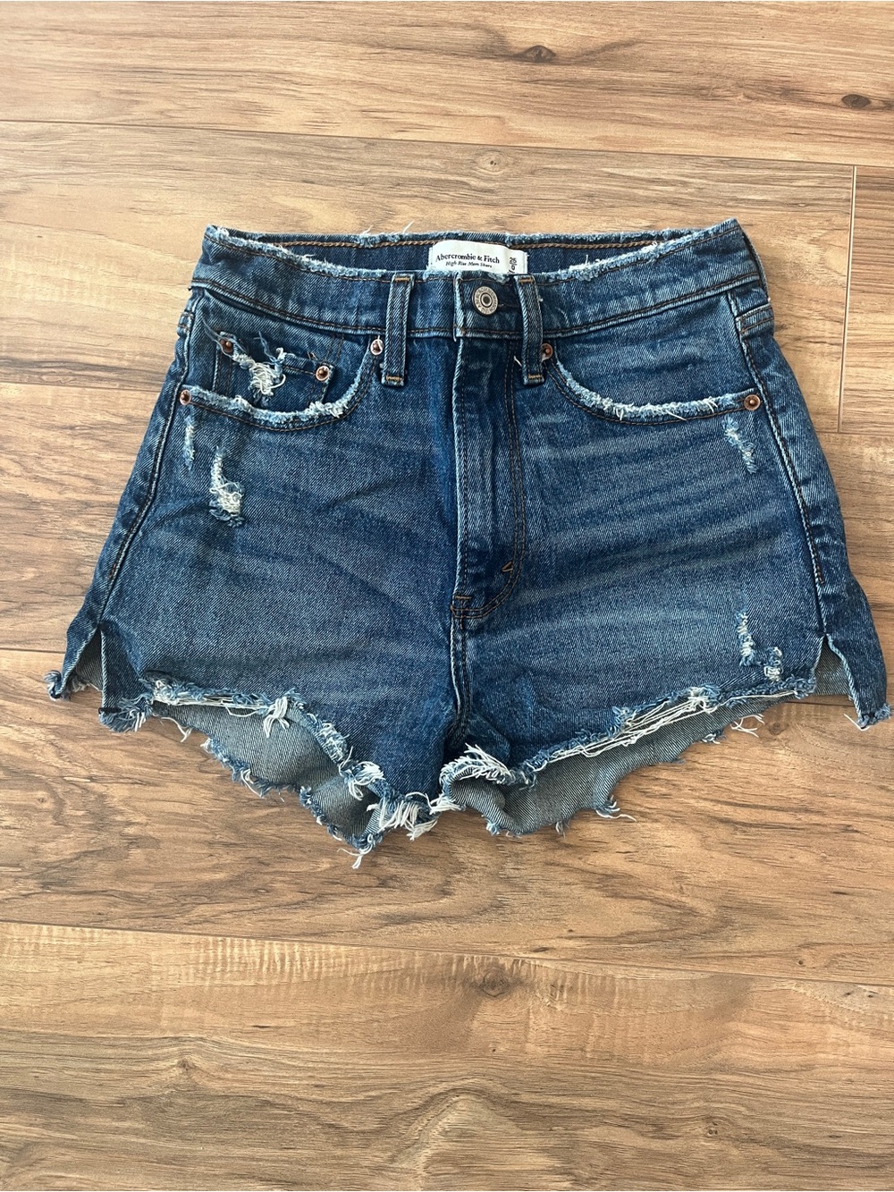 Dark Blue Denim Shorts